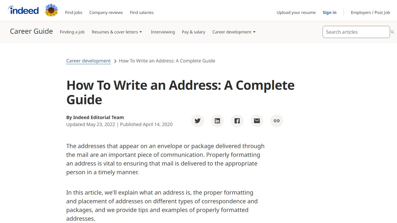 How To Write an Address: A Complete Guide | Indeed.com