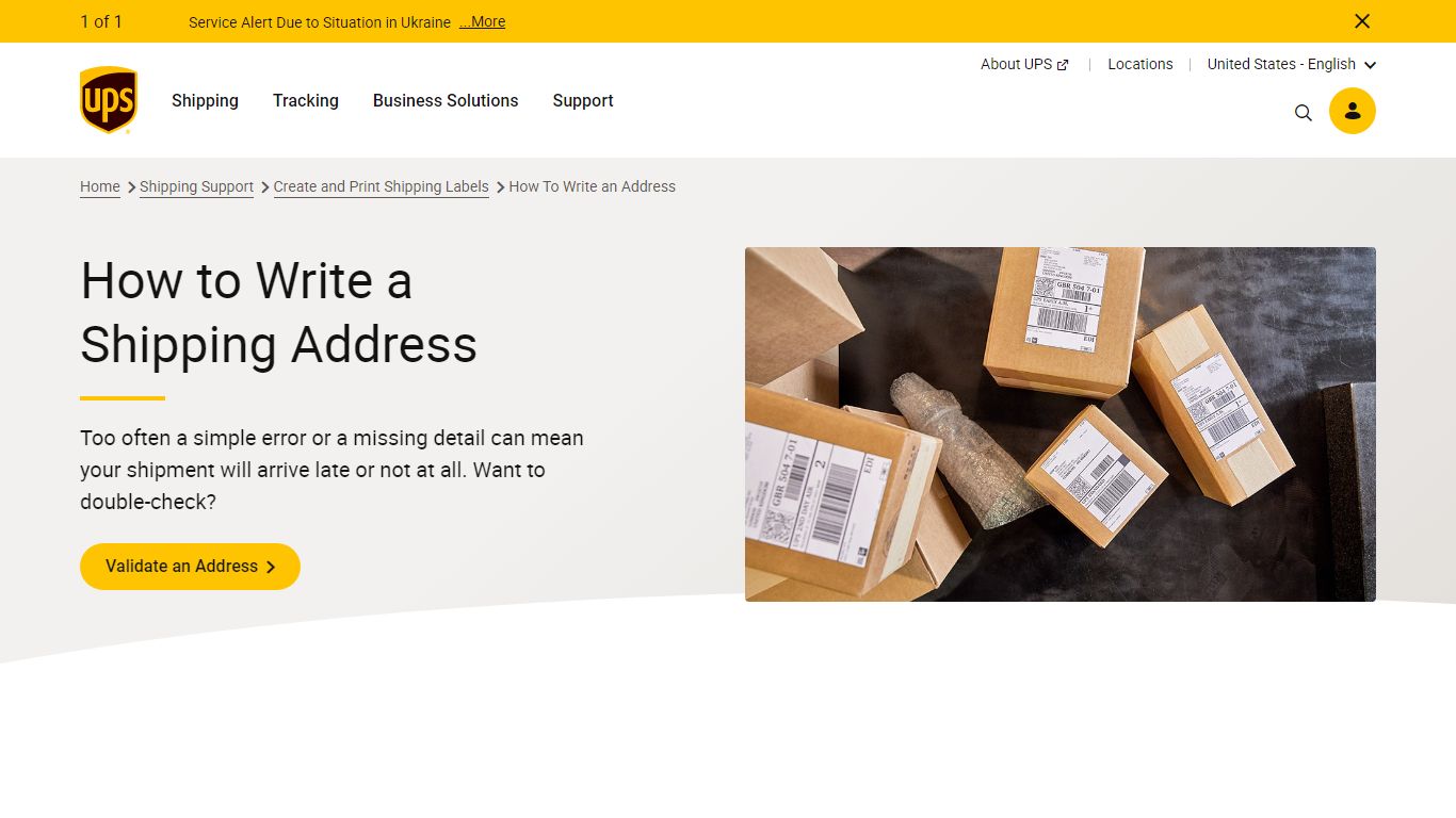How to Write a Shipping Address | UPS - United States